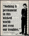 Posterizer 1 pcs-Nothing is Permanent-Charlie Chaplin-Famous Figures Art Collection-Motivational & Inspirational Art-Gift for movie lovers- UNFRAM...